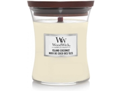 Vela perfumada de cera de coco Woodwick con revestimiento de vidrio