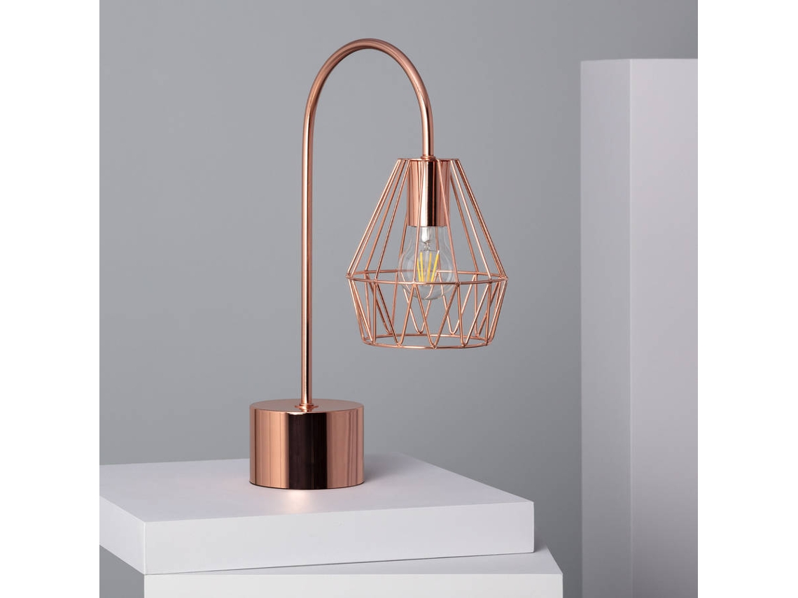 Lámpara de Mesa LEDKIA Fugalaau (Cobre - E27 - 25 W)