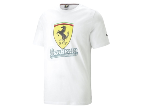 Camiseta de Hombre PUMA Ferrari Race Big Blanco (L)