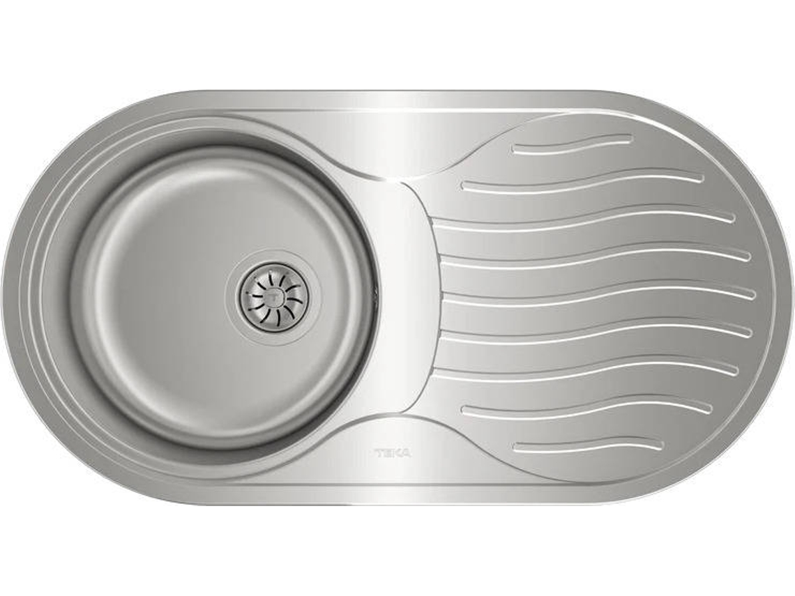 Fregadero TEKA DR 80 1C 1E (44 x 16 x 84 cm - Empotrado - Inox)