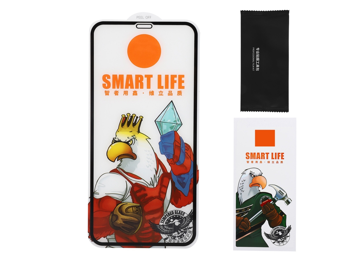Filme De Tela De Vidro Temperado Para Iphone Xr/11 Protector De Tela Celular Com Kit De Limpeza