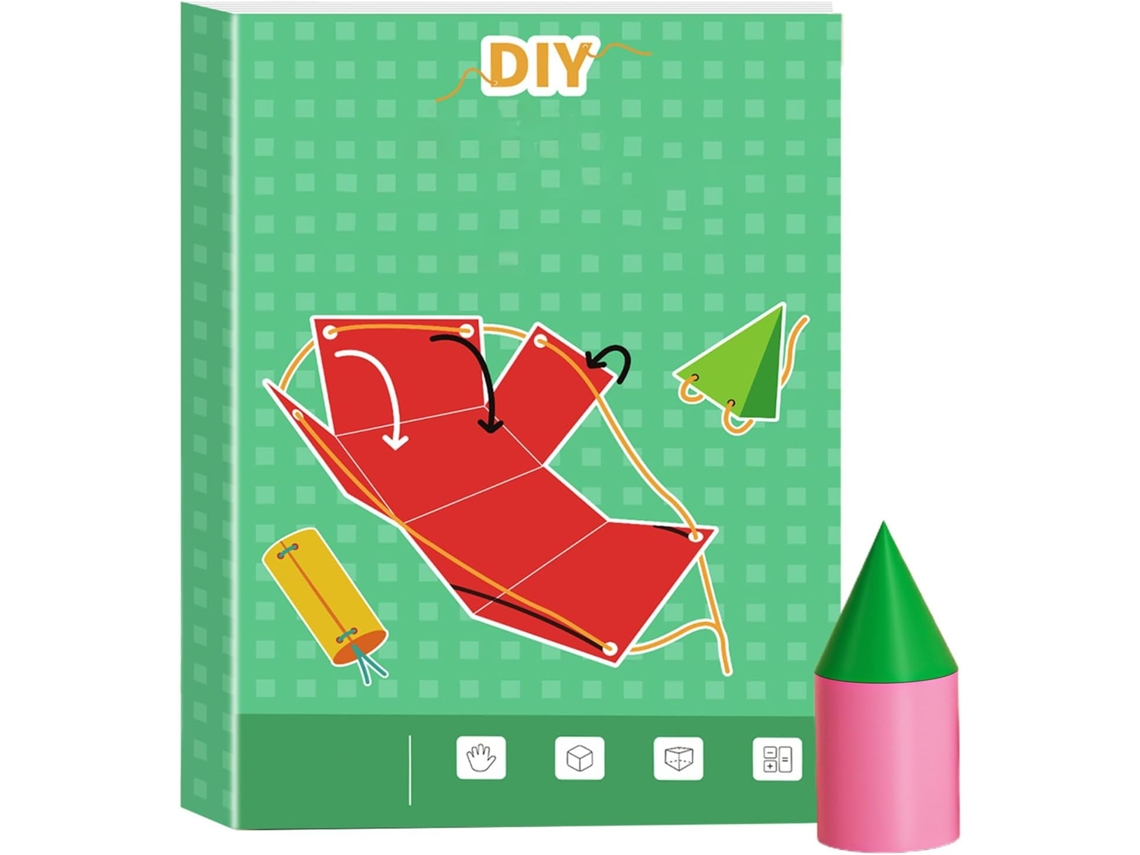 Cuaderno de ejercicios de geometría 3D con cordón VAYOTOY