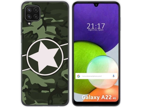 Carcasa Samsung Galaxy A22 4G / M22 TUMUNDOSMARTPHONE Camuflaje 01 Multicolor