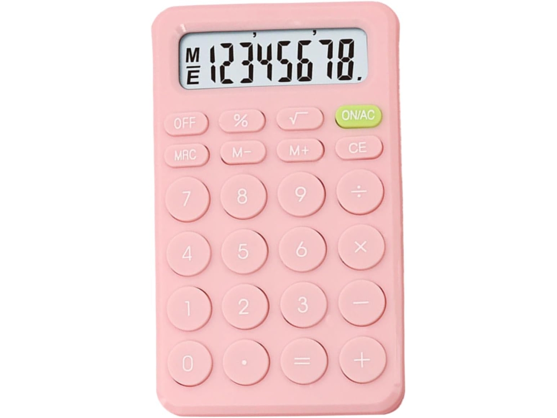 Calculadora para estudiantes y oficina, 8 dígitos, verde, antideslizante, compacta, escolar, infantil Gokoco