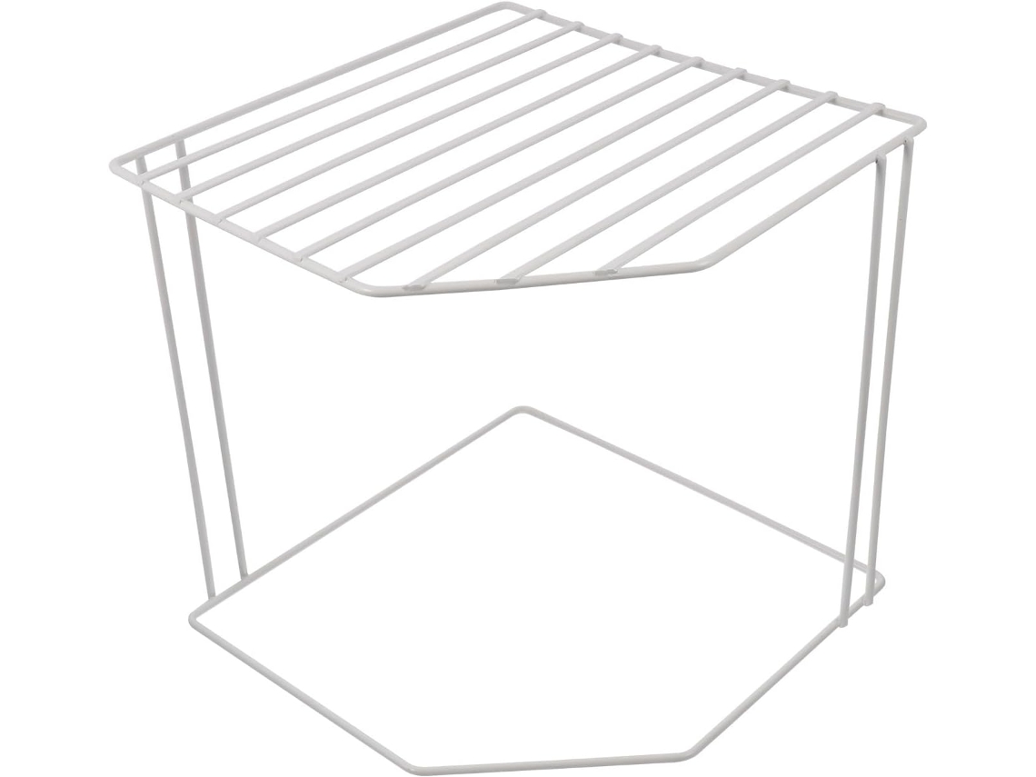 Estantería De Almacenamiento De Hierro De 2 Niveles Con Diseño Estable Y Elegante, Doble Capa.