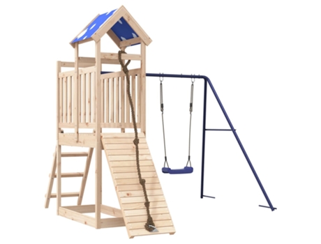 Parque infantil de exterior de VIDAXL madera maciza de pino