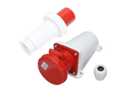 Enchufe Industrial Impermeable Ip67, 4 Pines (3p+e), 380v-415v, 63a, Montaje En Superficie.