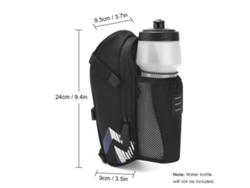 Bolsa Impermeable Para Sillín De Bicicleta Con Bolsillo Reflectante Para Botella De Agua, Gran Capacidad, Para Bicicletas De Montaña/carretera.
