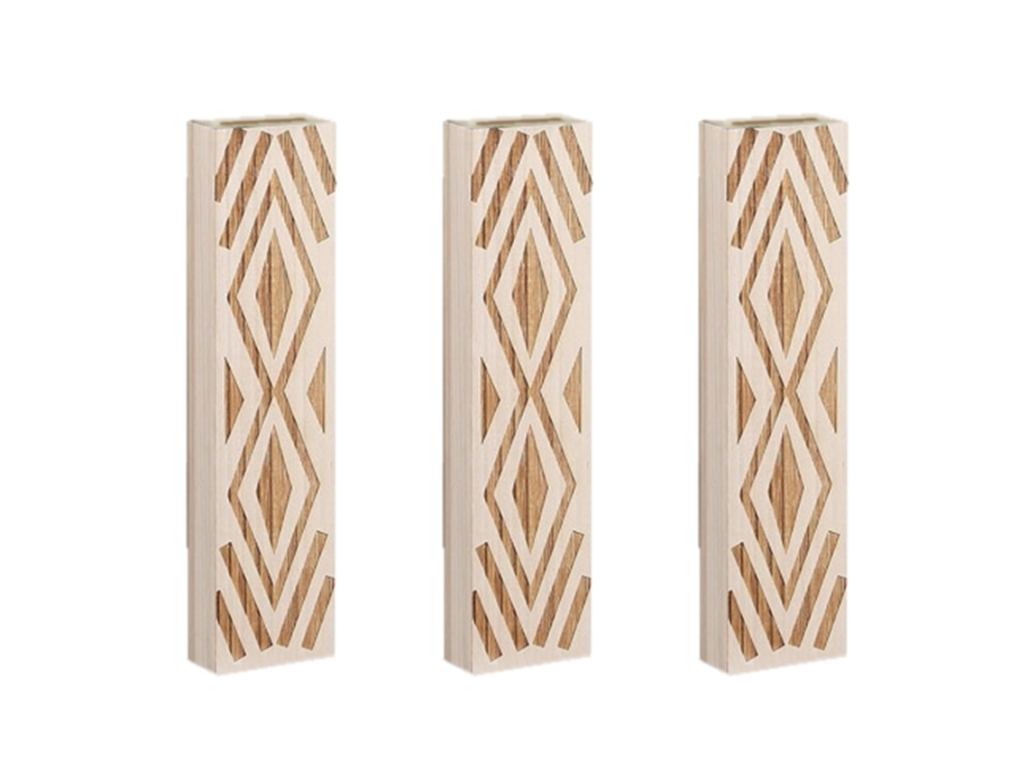 Jarrón de pared floral estilo bohemio de 3 piezas
