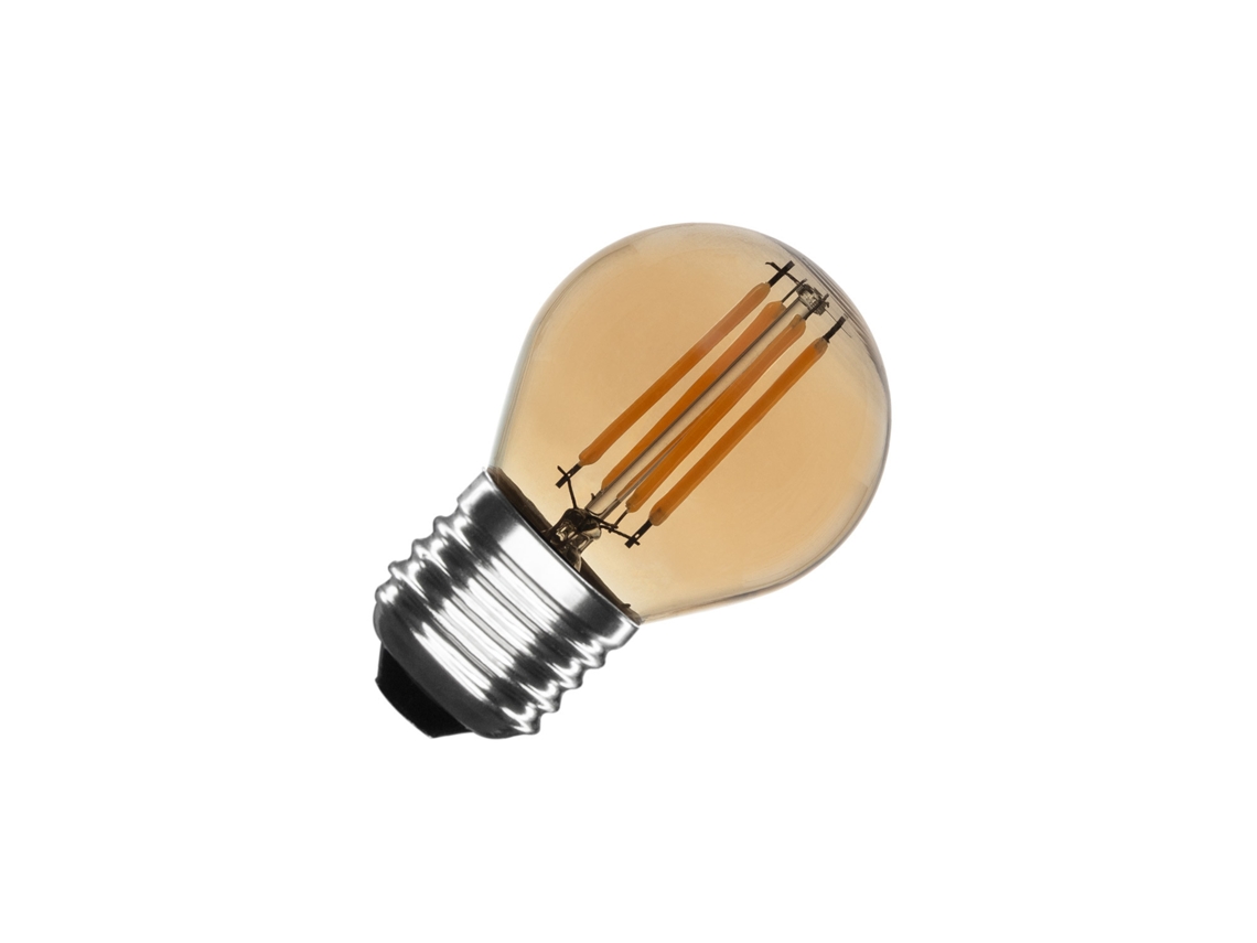 Bombilla Led Filamento E27 4W 470 Lm G45 Oro LEDKIA