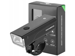Luz delantera para bicicleta Rockbros de 260 lm con cable USB-C y USB-A