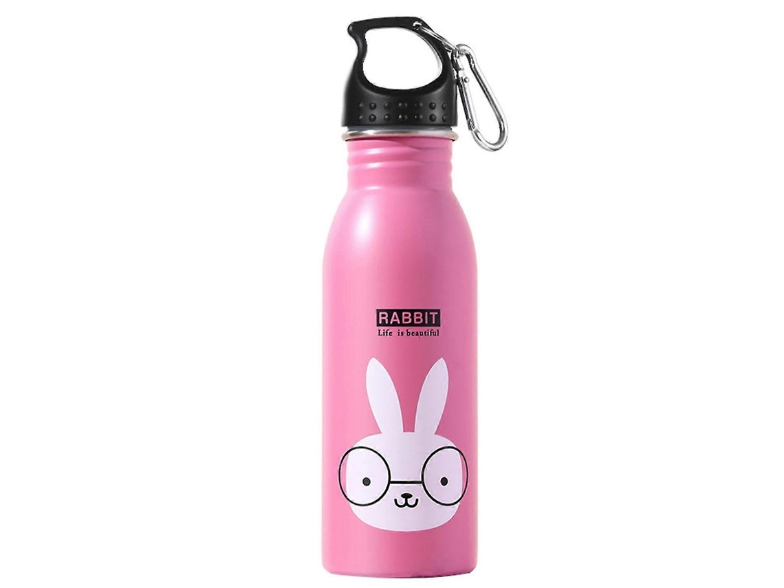 Botella Rosewell 2025 de 500 ml para bebidas, apta para uso alimentario, con estampado animal, resistente al calor, color vibrante y fabricada en acero inoxidable.