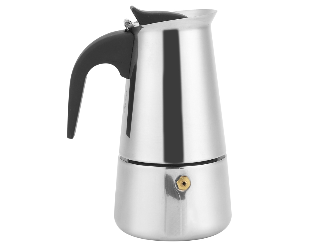 Cafetera moka portátil de acero inoxidable de 200 ml para cocina doméstica