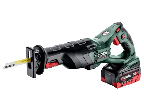 METABO SSE 18 LTX BL Sierra de sable de batería/18V 2x LiHD; Cargador ASC 145; Maletín profesional