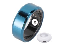 Anel Inteligente Azul Aço Inoxidável Ip68 Resistente À Água Pedometer Monitor Saúde Fitness Jyoupro
