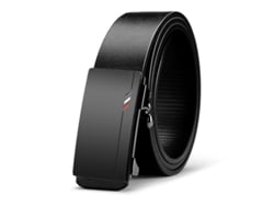 Cinturón de piel sintética para hombre Yuysan, longitud 110 cm, Wy12 - Negro