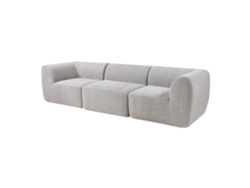 Sofá Modular Hurvas De 3 Plazas Bouclé - Gris [EN.CASA]