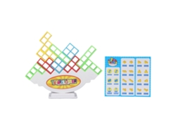 Brinquedo De Empilhamento Blocos Russos Coloridos Puzzle Equilíbrio Interativo Para Crianças
