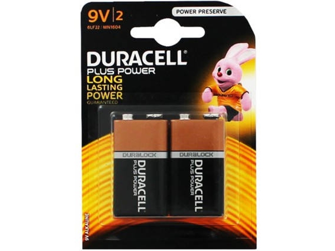 Pilas DURACELL 2x 9V