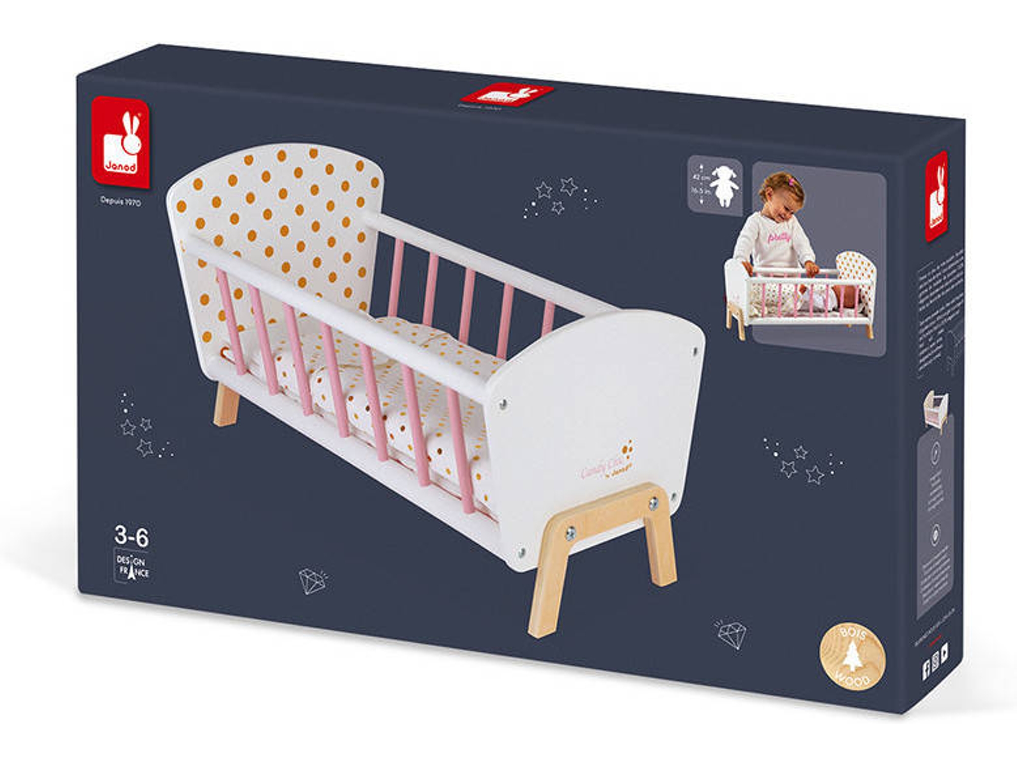 Cuna JANOD Candy Chic (Edad Mínima: 3)