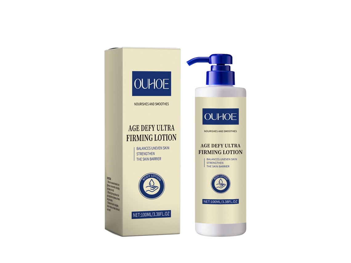 Loción corporal reafirmante Ouhoe, hidratante y nutritiva.