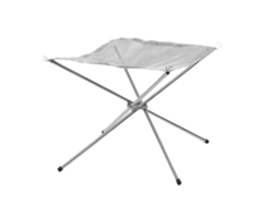 Barbacoa Portátil De Malla Para Camping, Fogata De Suelo, Plegable De Acero Inoxidable, 42x42 Cm.