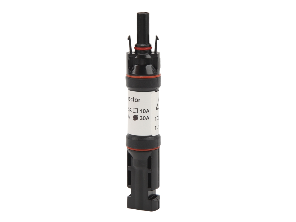 Conector para fusible solar en línea Primerox de 1000 V y 30 A con protección IP67.