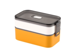 Caja bento de dos pisos, contenedor de almuerzo, caja bento multicapa para adultos con compartimento NEVEANCE