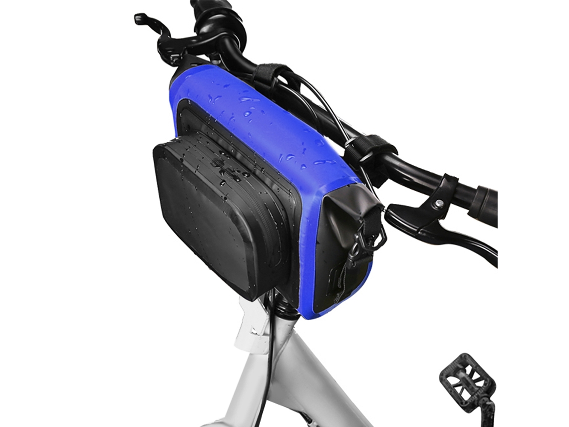 Bolsa Impermeable Bicicleta Portátil Mochila Manillar Mtb Con Soporte Teléfono Accesorios Ciclismo