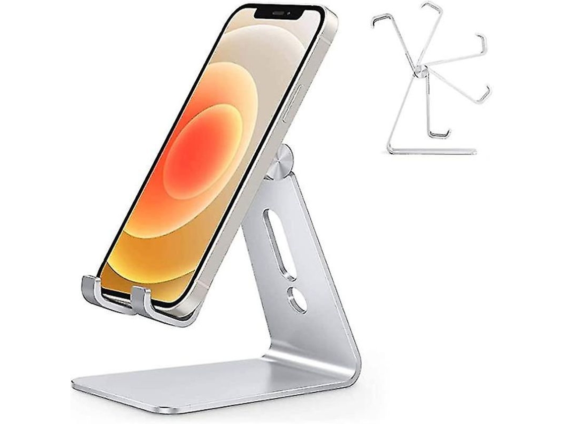 Soporte Ajustable Para Teléfono Móvil, Compatible Con Otros Smartphones, Color Plata.