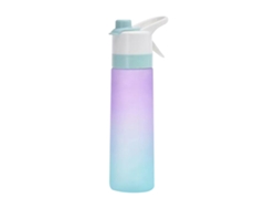 Botella Deportiva Unisex De Espuma En Aerosol Degradada (morado Claro), Vaso Rociador De Plástico De Colores.