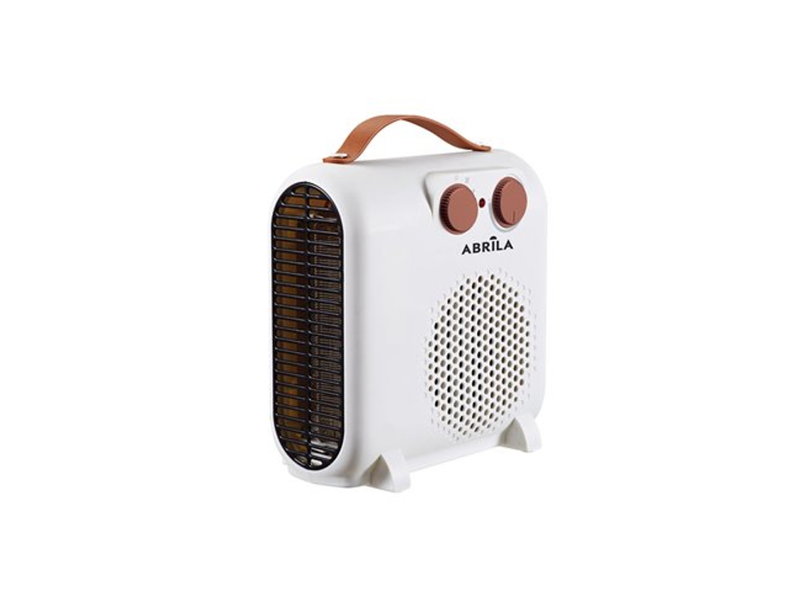 Termoventilador Eléctrico Tundra Blanco/marrón.000w 2 Potencias 3 Funciones (24,8x23,3x11,7cm)