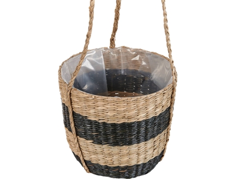 Maceta de algas marinas natural/negro 64 cm BELIANI Ruffe