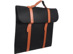 Bolso De Mano De Fieltro Y Cuero De 14 Pulgadas Para Portátil.