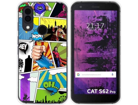 Carcasa CAT S62 Pro TUMUNDOSMARTPHONE Comic Multicolor