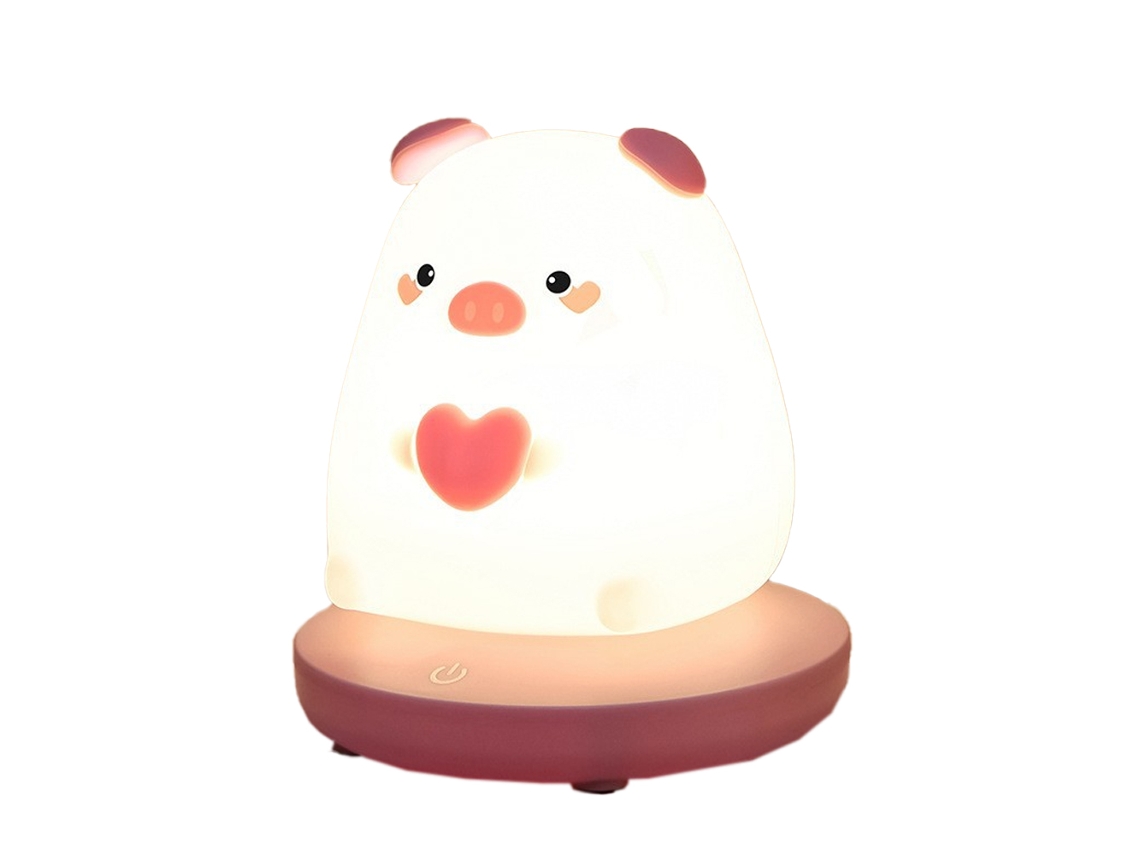 Luz Noturna De Silicona - Love Pig JEIIBRZUI