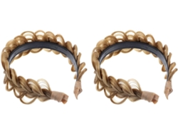 Diademas Trenzadas Ciieeo Para Mujer, Soporte Y Forma Firmes, Plástico Y Resina, 2 Unidades
