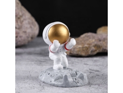 Porta teléfono de resina hecho a mano con temática de astronauta para decorar la habitación infantil.