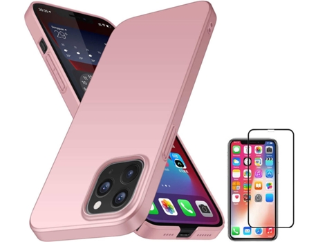 Carcasa + Protector iPhone 13 Mini Turtleshell Rosa BD-ATC