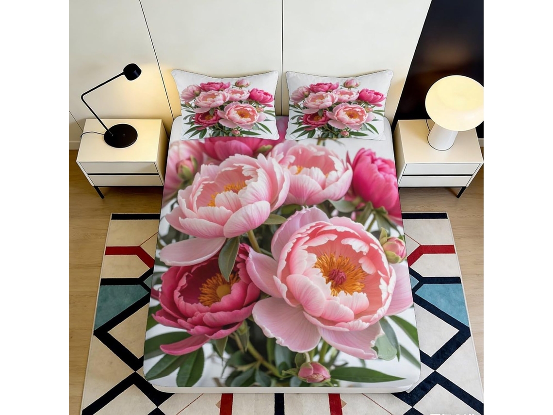 Microfibra Estampado Funda Cama Microfibra Diseño Almohada Juego Color 200x25cm