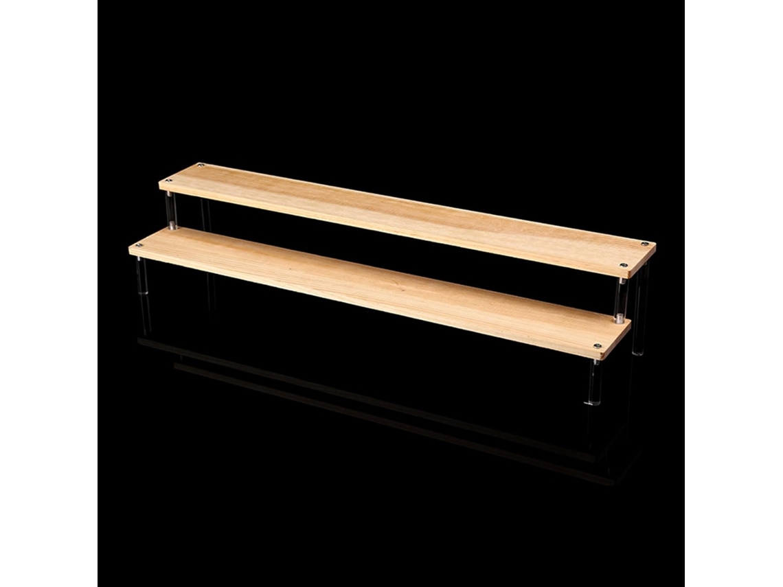 Estantería De Madera Y Acrílico Para Juguetes, Perfumes Y Objetos Pequeños, De 1 A 5 Niveles.