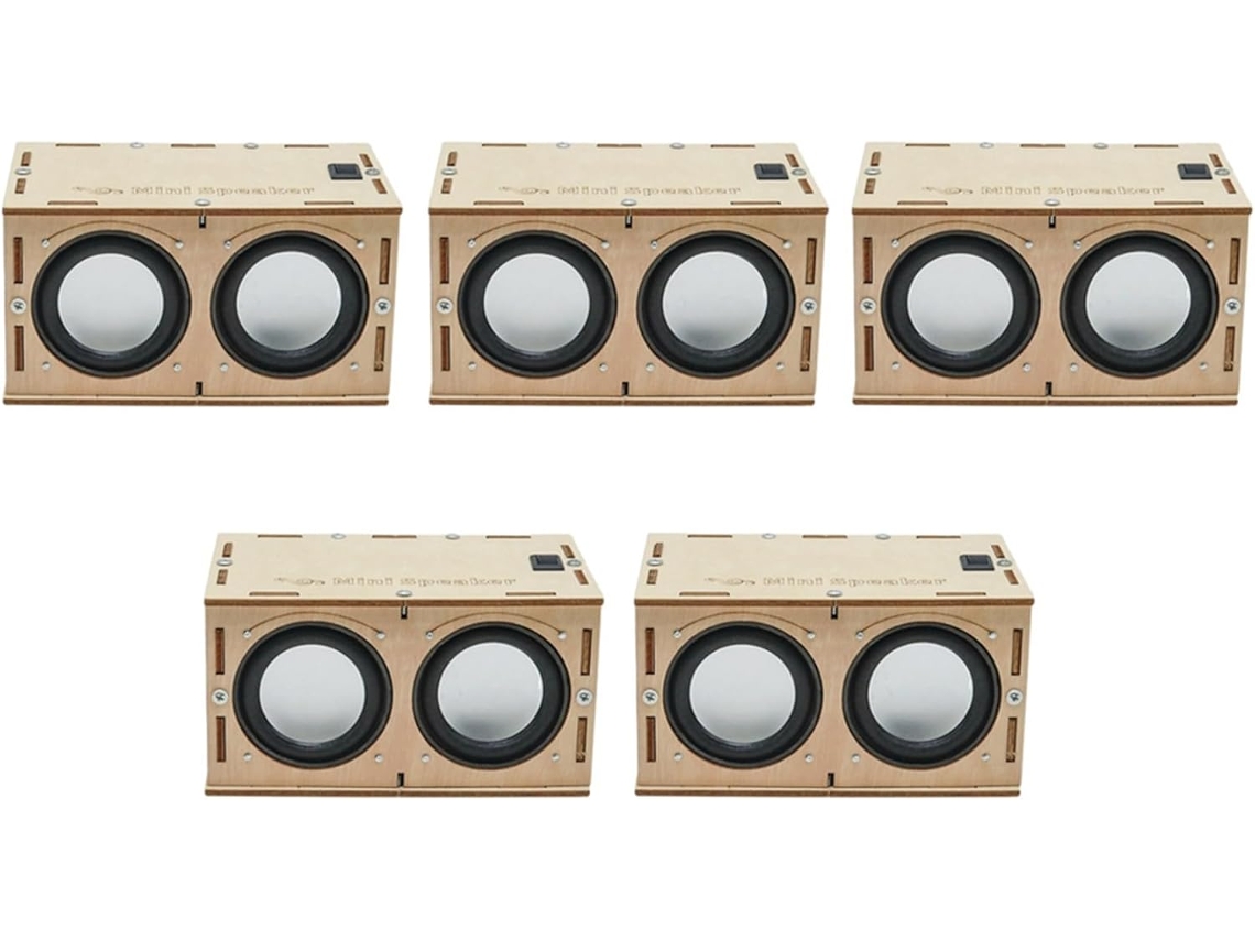 Kit De Altavoces Bluetooth Diy De 5 Piezas Con Amplificador De Sonido Electrónico: ¡construye El Tuyo Propio!