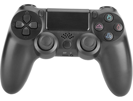 Mando PS4 YLW 200019PS4 Negro (Inalámbrico)