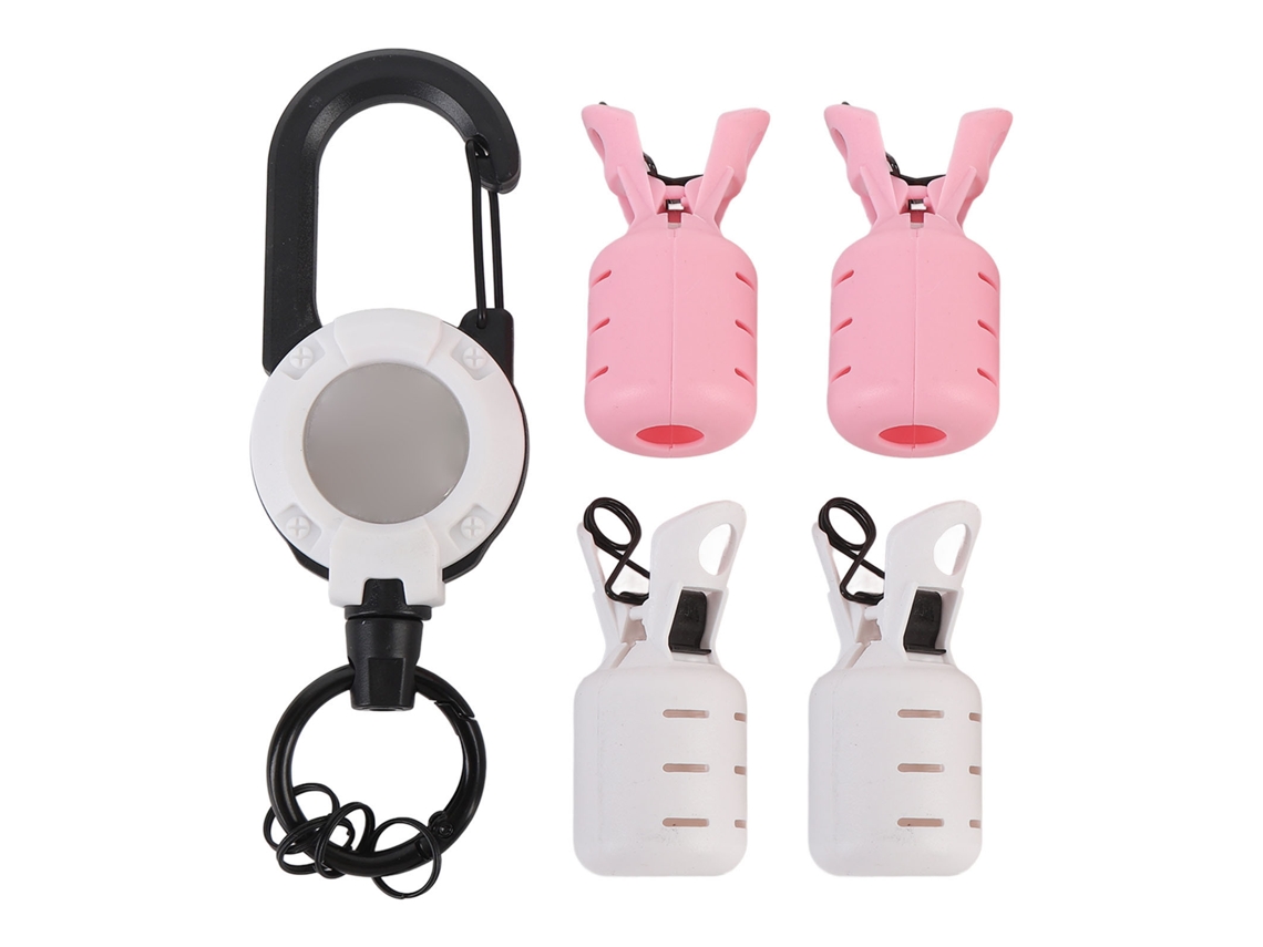 Anub capas Protetoras para Iscas de Pesca em Plástico com Fecho Retrátil Case para Gancho de Jig Portátil Branco