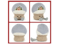 (bola De Nieve Con Temática Navideña 13 Cm) Peluche, Cojín Para Sofá