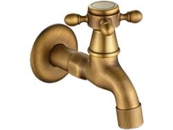 2026altiro-grifo De Agua Fría Vintage Con Monomando G1/2 Para Montaje En Pared, Acabado Bronce Para Baño.