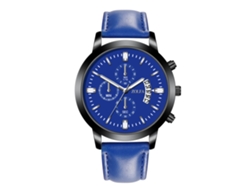 Reloj De Pulsera De Cuarzo Estilo Retro Punk Con Correa Vaquera Para Hombre Y Mujer (negro)
