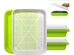 Estación de cultivo de plántulas saludables, kit de germinación versátil para frijoles, guisantes y más, con diseño sin tierra y fácil instalación.