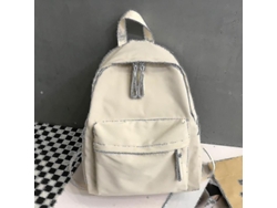 2026-mochila De Lona Para Mujer Adolescentes Antirrobo Con Cremallera Bolsa Escolar Viaje 29x13x39cm