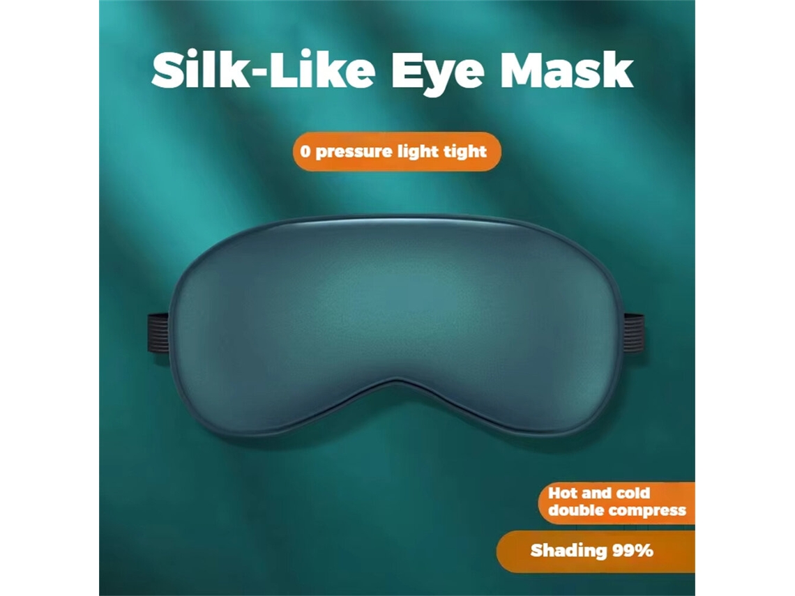 Máscara De Dormir Dupla Face Kaload Em Seda Sintética Rosa Com Elástico Ajustável Ideal Para Viagens Proteção Contra O Sol E Para Dormir